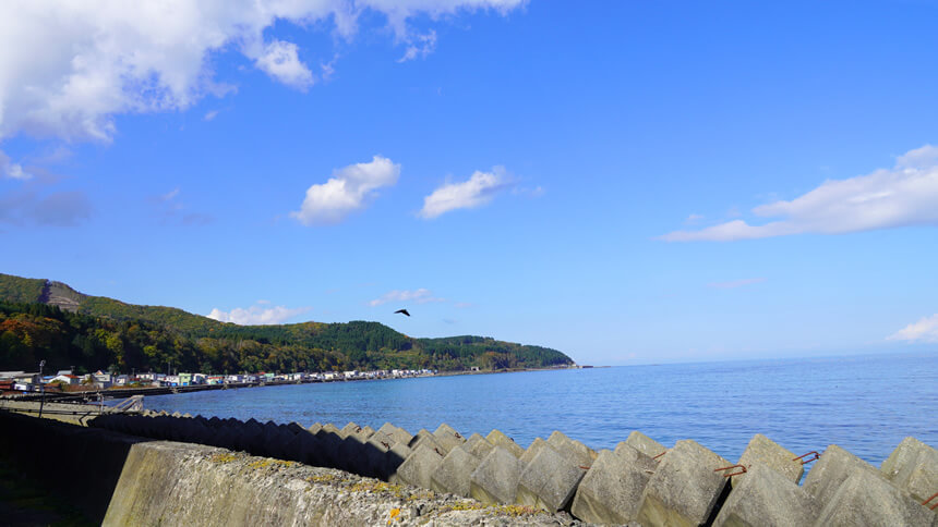 南茅部町の海