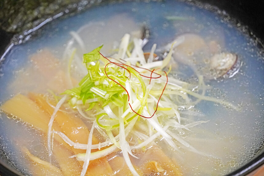 しじみラーメン 出汁 スープ